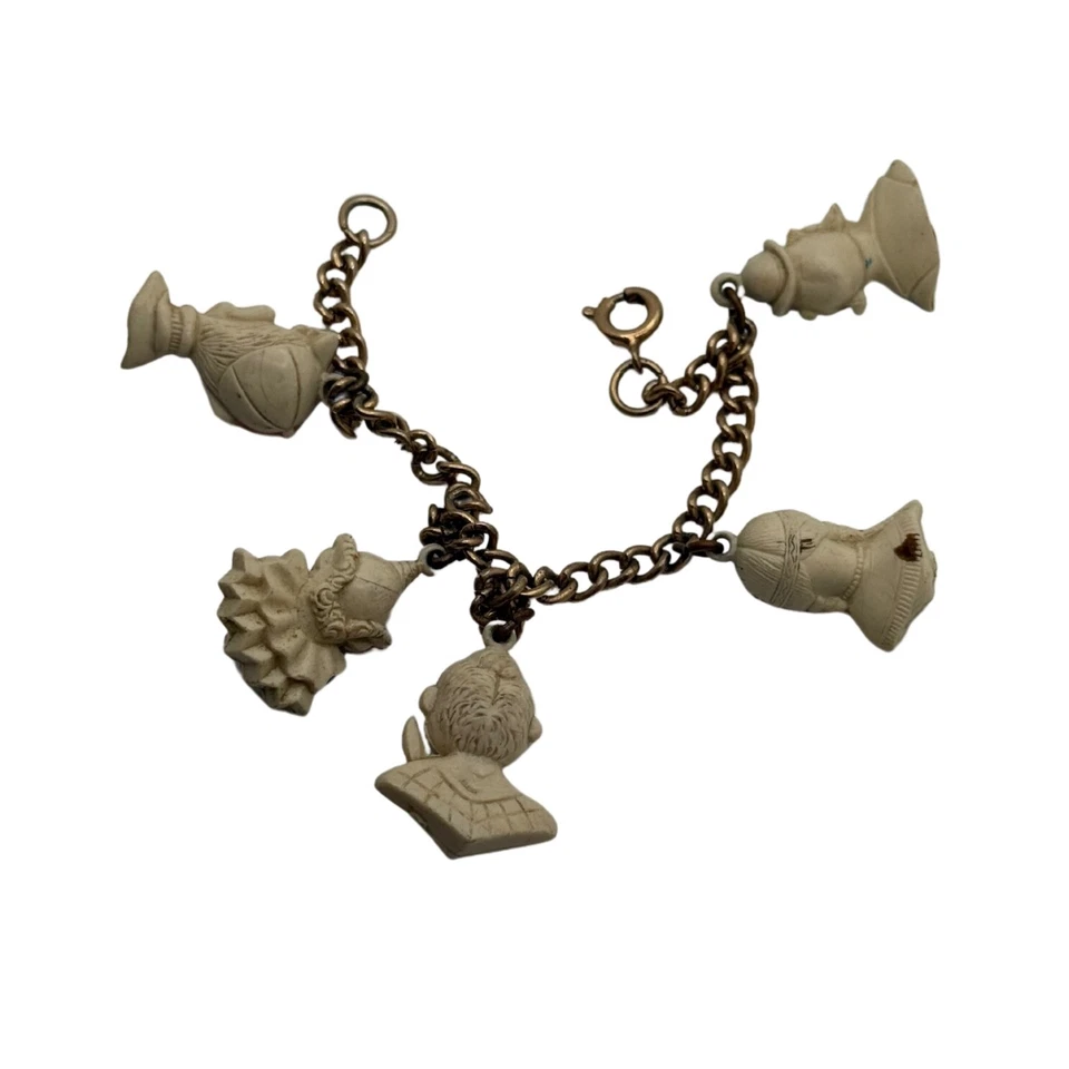 Pulsera Howdy Doody Gumball de Colección Años 50 Dijes Circo Programa de TV Raro Foto 2 de 4