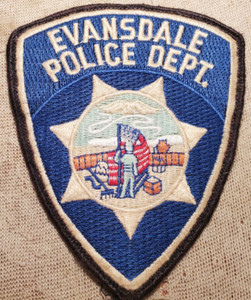 IA Evansdale Iowa Police Patch