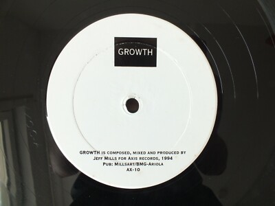 Jeff Mills     Growth     Axis    AX-10   USA  1995   Vinyl  vg++