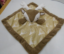 Levtex Baby Fawn Baby Deer Buck Brown White Security Blanket Lovey