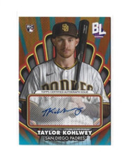 2024 Topps Big League Taylor Kohlwey RC Opening Act Auto