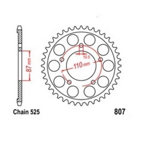 Couronne de transmission robuste de 45 dents compatible Suzuki GSF 650 Bandit ABS