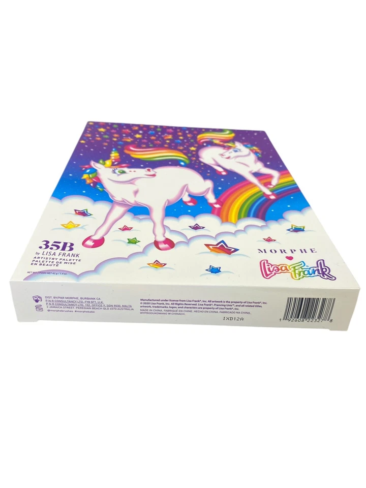 Lisa Frank Paleta Morphe Maquillaje Sombra de Ojos Nuevo Unicornio 35B Arte de Portada Clásico Foto 3 de 4