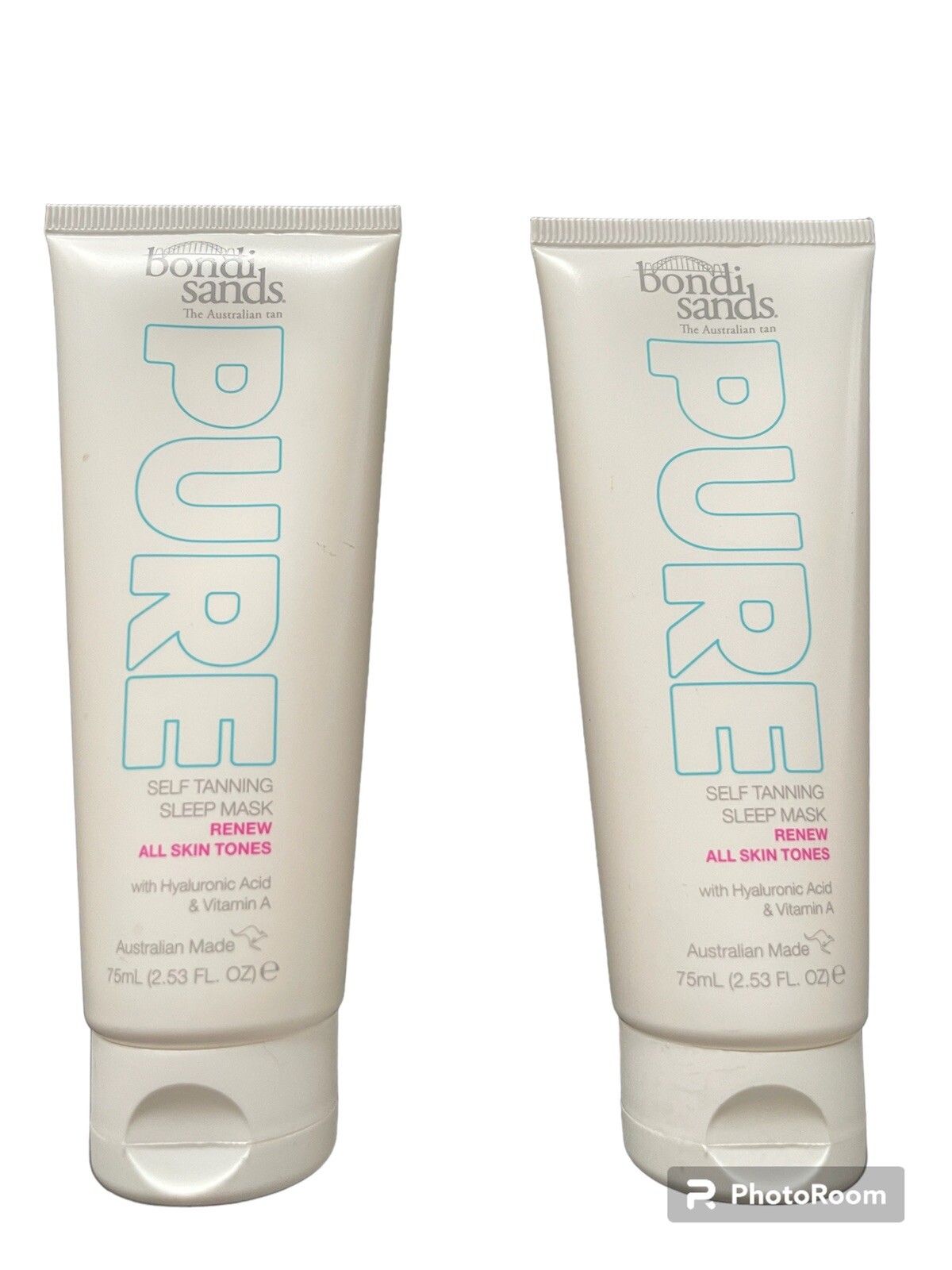 Bondi Sands Pure Self Tanning Sleep Mask Renew All Skin Types 75ml x2