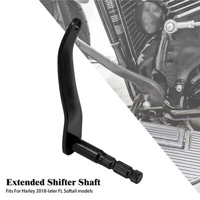 Schwarz Verlängerter Schalthebelarm Für Harley Softail Fat Boy Slim 2018-2023