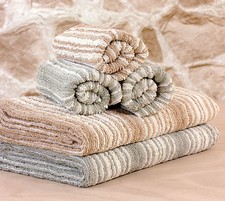 2x Organic Cotton Waterfall Bath Sheet Set