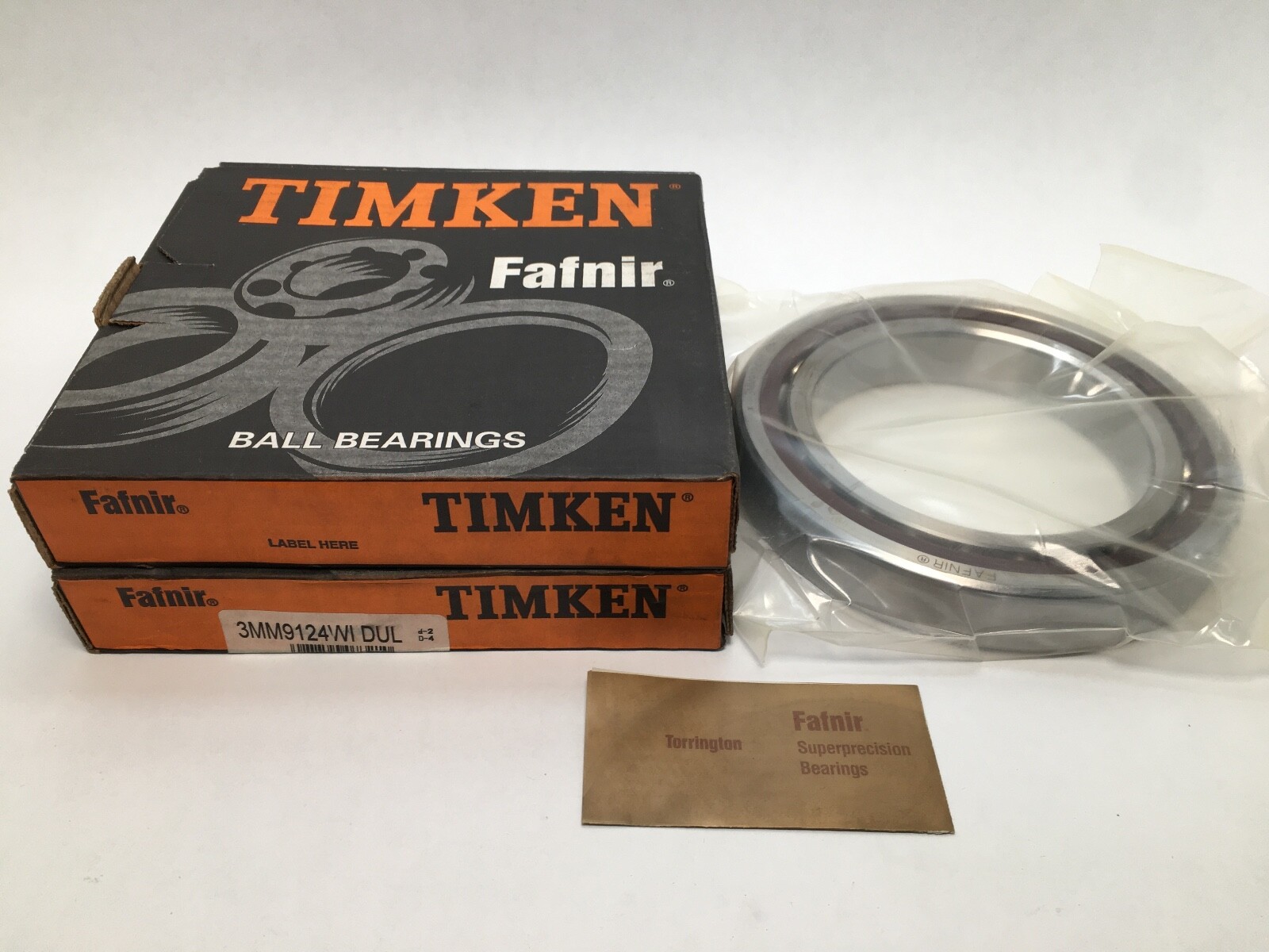 Fafnir 3MM9124WI-DUL Bearing 120x180x28 mm 7024-E 3MM-9124-WI-CR-DUL USA 2 pcs