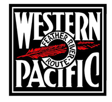 4" western pacific railroad feather river route bumper sticker decal usa made