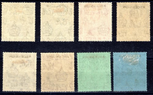 Ascension 1922 sg 1 - 7 & 9 GV set to 2/- fine LM & MM cat £232 - Picture 2 of 2