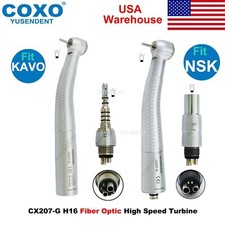 COXO Handpiece Dental Fiber Optic High Speed Turbine LED Coupling Fit KAVO NSK