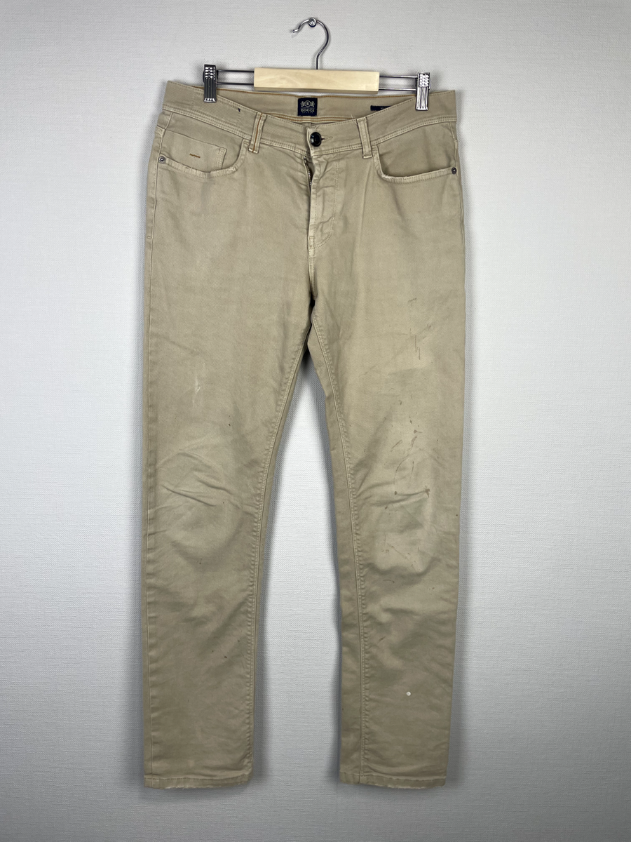 Boggi Milano Beige Claude Regular Fit Classic Men