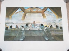 Salvador Dalí El Sacramento de la Última Cena - Impresión artística vintage 28,5 x 22,5"