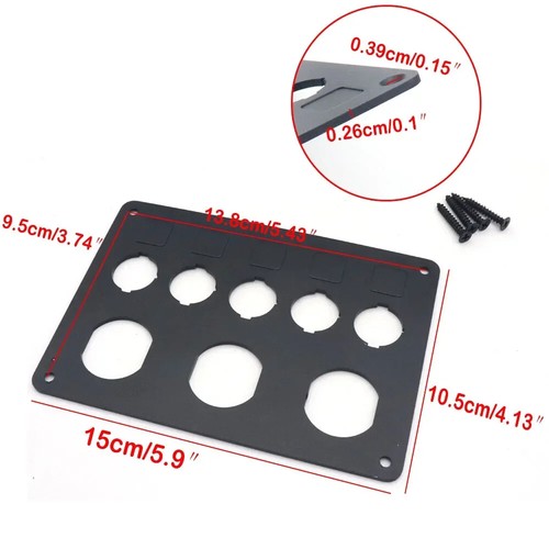 Rocker Switch Panel Housing 1/2/3/4/5/6 Gang Way Toggle Switch Panel for Truck - Picture 7 of 23