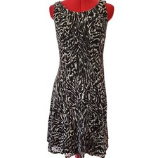 DRESSBARN Brown Sleeveless Lace Overlay Bodycon Dress Size 4