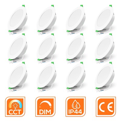 LED Panel Einbaustrahler Deckenleuchte Einbauleuchte Flach Rund Einbau Spot 230V