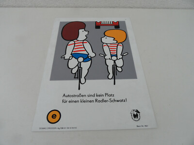 originales Schild Staatliche Versicherung der DDR Fahrrad Diamant Mifa Möve *2* 
