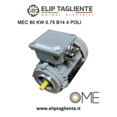 MEC DREHMOTOR 80 KW 0,75 B14 4 POLIG 1500 U/min