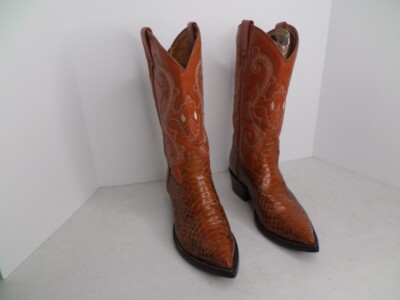 El Señor de los Cielos Western Boots Snake Lizard Point Toe Leather Men's 7?