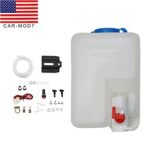 Universal Utv 12v Windshield Washer Pump Bottle Tank Wiper System Reservoir Kit