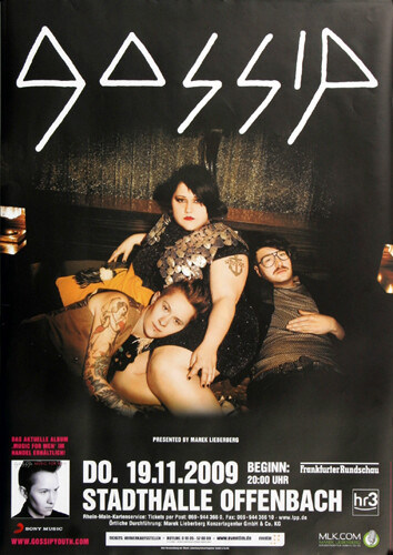 Gossip - Gossip Youth , Frankfurt 2009 | Konzertplakat | Poster-image