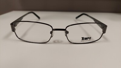Brand New Tempo MM2011 col. Gunmetal  54-17-145 Rectangular Eyeglasses Frame.