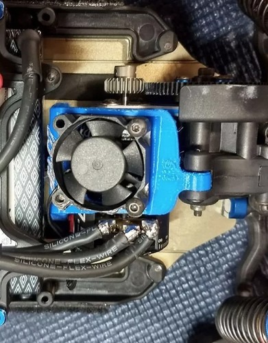Associated B6 B6.1 Waterfall Fan Mount (B6 SC6 SC6.1 T6 T6.1) UNIQUE DESIGN! - Picture 3 of 12