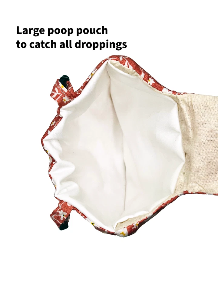 Pañal de pollo para gallinas, gallo (talla grande) - reutilizable, ajustable, impermeable Foto 3 de 4