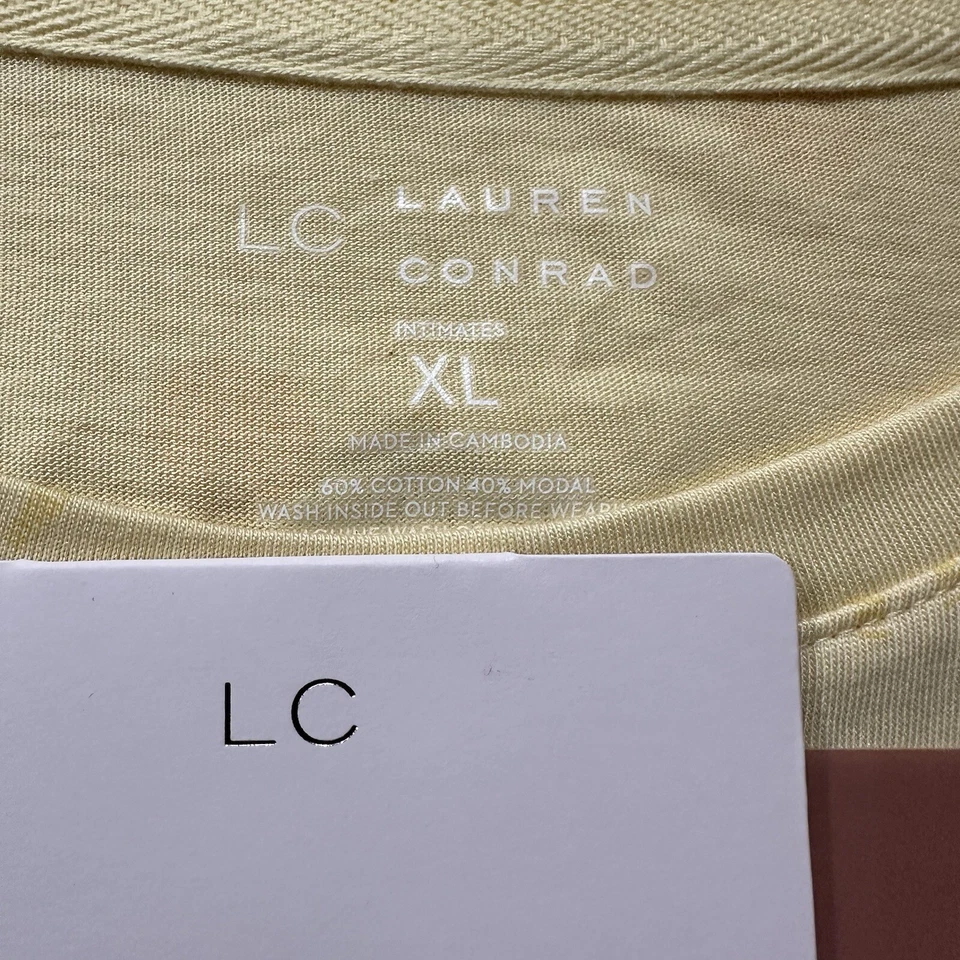 Lauren Conrad 2 изделия сна шорты комплект XL желтый с белый написать слово новый с Ярлыками - Изображение 3 из 4