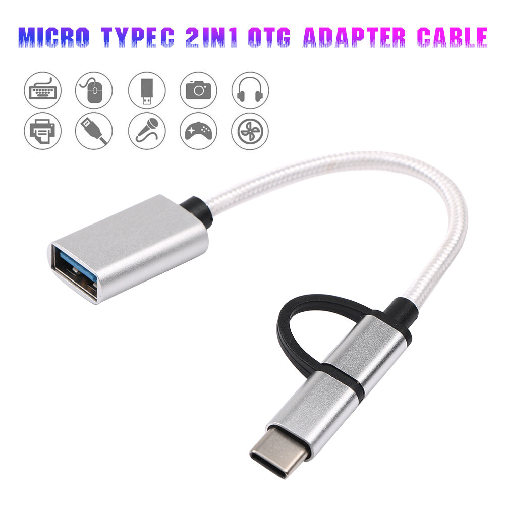 Xiaomi USB C OTG Adapter with Braided Cable for Data Sync