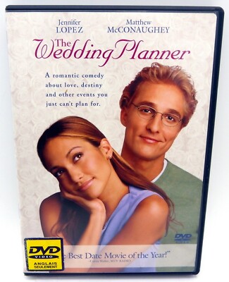 The Wedding Planner DVD 2000 Widescreen Jennifer Lopez Matthew McConaughey