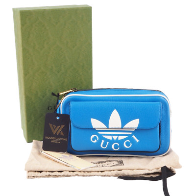 GUCCI x ADIDAS Trefoil Gürteltasche Bumbag Leder Limitiert 722141 OP: 1390  