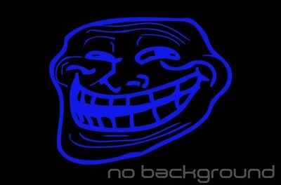 Troll Face Meme Sticker Vinyl Decal - Car Window Trollface Wall Boat Laptop