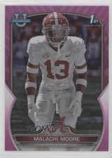 2022 Bowman U Chrome Pink Refractor Malachi Moore #74 12g7