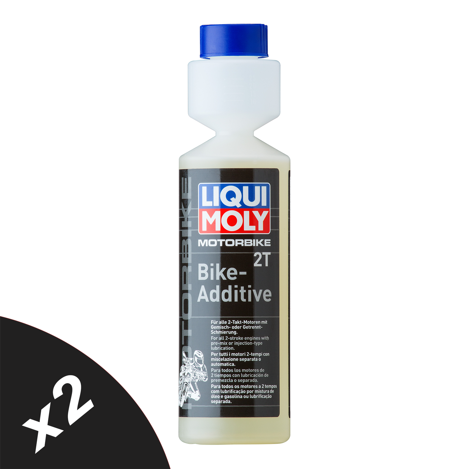 Liqui Moly Motorbike Scooter 2T Bike Additive Fuel System Cleaner 2x250ml