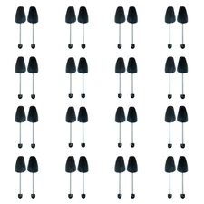 Ahberxig 16 Pairs Plastic Shoe Trees for Men Black