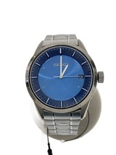 Seiko Solar Analog Watch Blue SLV 7B24 0BP0 Mens Wristwatch Solar Powered