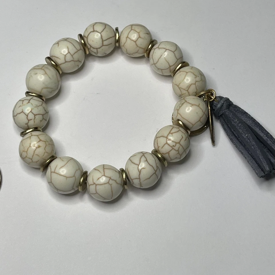 Plunder串珠手链中性自然弹力风格签名服装首饰 — 第 4/4 张图片