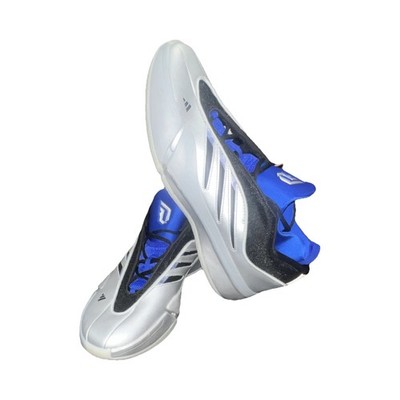 20N18/ adidas Dame 9 Tecmo BowlSilver Black Blue Low Top Men's Basketball Snea 