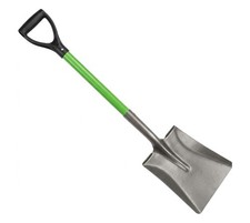 Square Mouth Shovel Large Heavy Duty Steel Digging Shovel Spade