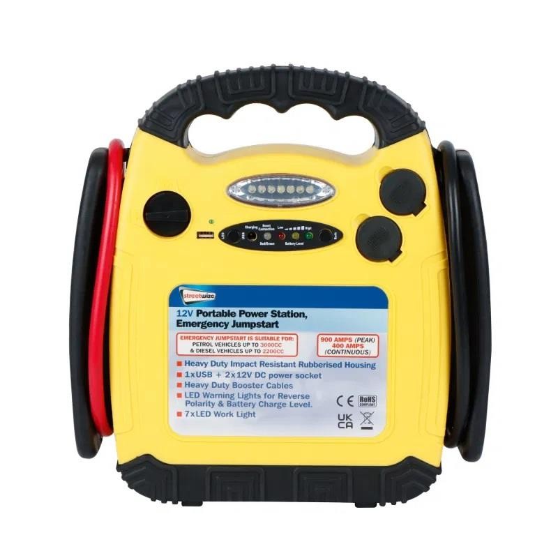 900 Amp Emergency Jump Start Portable Power Station 12v Streetwize SWPP2