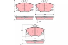 Bremsbeläge vorne TRW GDB1223 ALFA ROMEO SPIDER (916_)