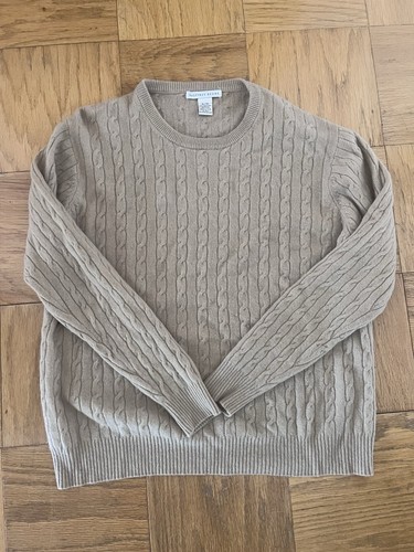 Damenpullover Geoffrey Beene grün 100 % Kaschmir Rundhals Größe XL