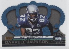 2001 Pacific Crown Royale Platinum Blue 30/75 Darrell Jackson #127 9s2
