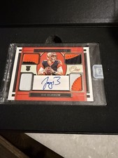 2020 Panini One , Joe Burrow , Auto , Autograph , 34/49 , 4 patch , Rookie , Box