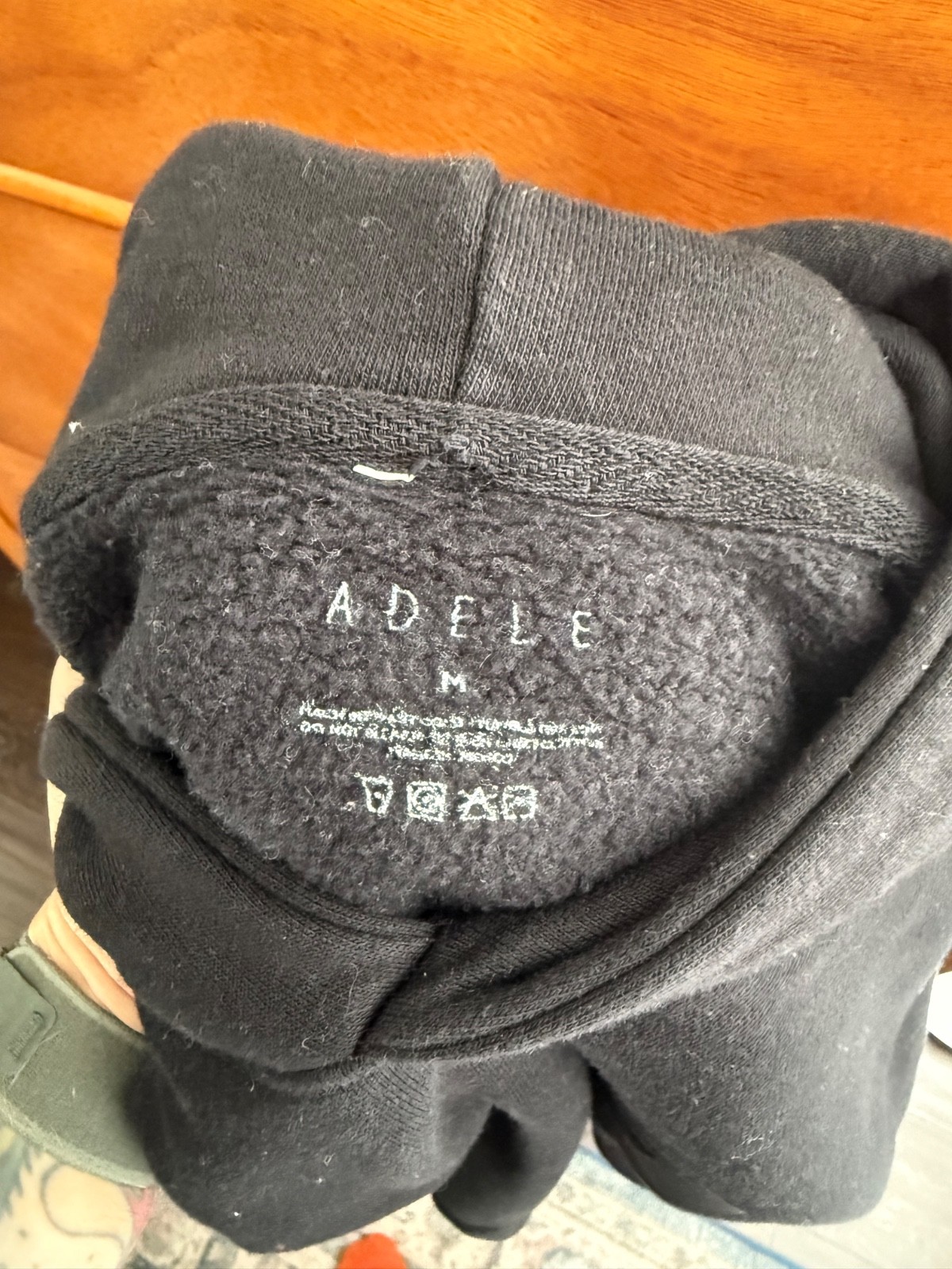 Weekends with Adele Black Cotton Pullover Hoodie … - image 3