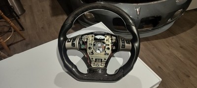 Solstice GXP Carbon Fiber Steering Wheel, Horn, Dust Covers & Steering Control 