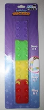 Joe Trend Fidget Sucker Kids Snap Slap Fling Toy Multicolor Blister Pack Sealed
