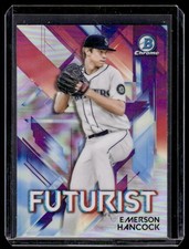 2021 Bowman Chrome Futurist Emerson Hancock Rookie RC Card #FUT-EH W/Top Loader. rookie card picture