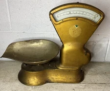 Antique Scale Tabletop Countertop Toledo Model 405 EP Gold Candy Parts Repair