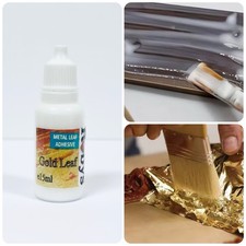 1pc 15ml Gold Leaf Adhesive Glue Bottle Ideal For Gold, Silver Leaf Projects